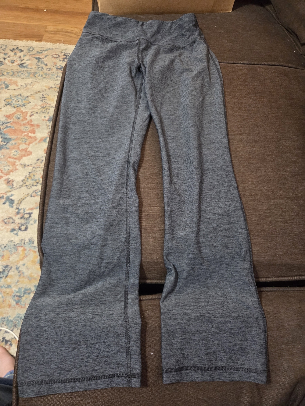 Ladies Avia Sz 8/10 Gray Athletic Yoga Pants Excercise Leggings AV810